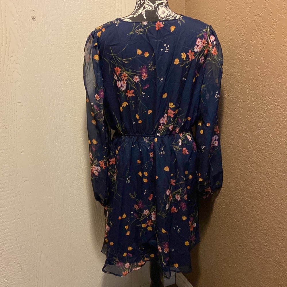 NWT Cupshe floral print chiffon A-line mini dress - Picture 6 of 12